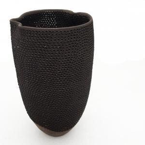 Hand Pierced Ceramic Vase