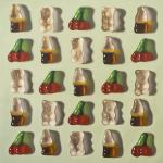 Ian Bertolucci – Bears, cherries and cola – Oil on canvas 100×100 cm 2023